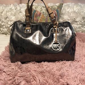 Silver/gray Michael Kors bag